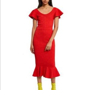 Opening Ceremony red lotus dress XS